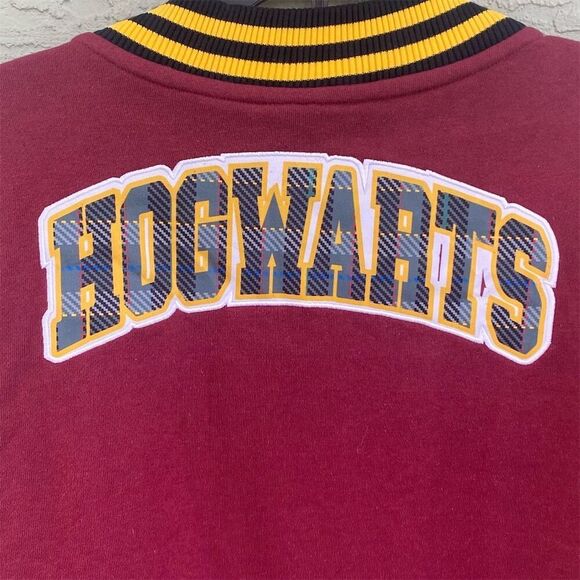 Harry Potter Hogwarts Varsity Jacket 2XL Unisex Multicolor Snap Closure - Picture 4 of 11